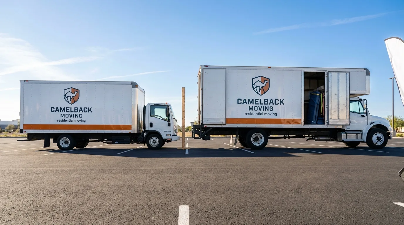 Moving truck size capacity guide in Tilton